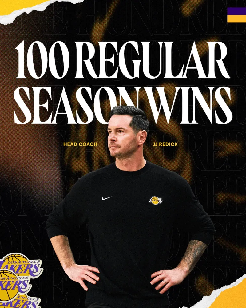 开云-湖人官方分享雷迪克百胜海报：这就是我们的教练